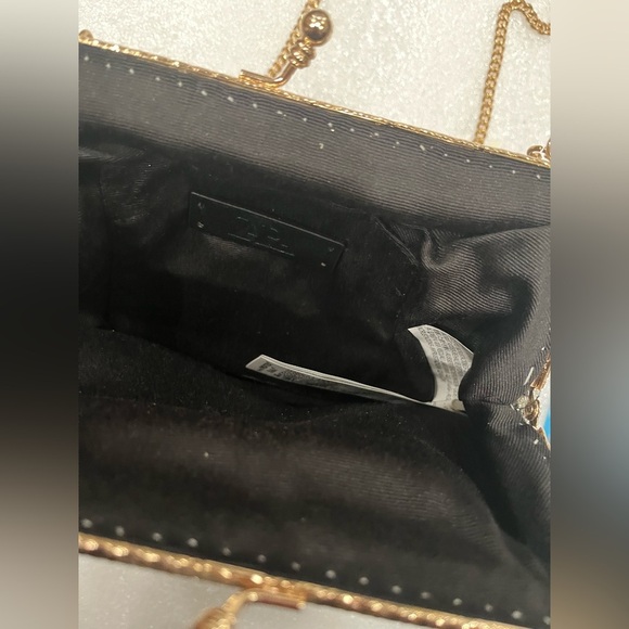 Zara Multi Color Heavily Beaded Fringe Evening Shoulder Bag Hand Pouch Pouch - Picture 5 of 10